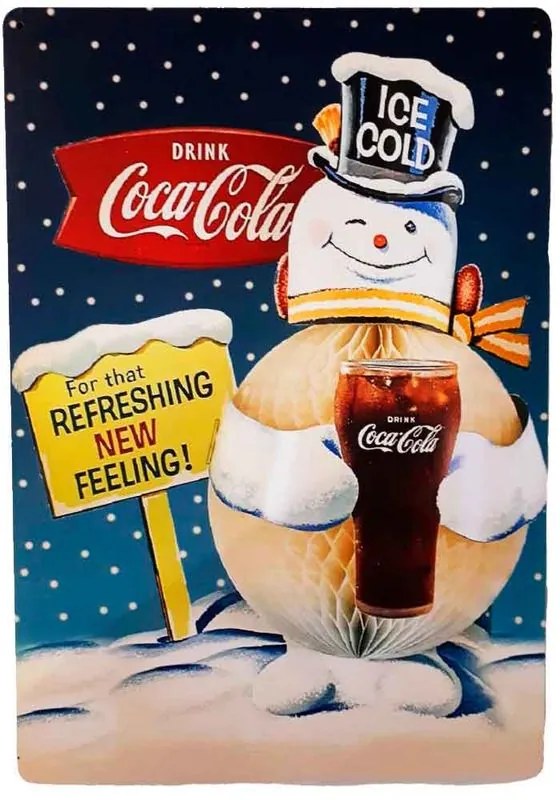 Placa Decorativa Mdf Coca Cola For That Refreshing New Feeling