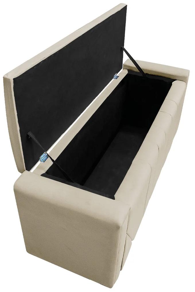 Calçadeira Baú Solteiro Minsk P02 90 cm para cama Box Corano - ADJ Decor