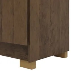 Guarda Roupa Casal 218cm Com Espelho Bolty Imbuia Rústico V02 - Mpozen