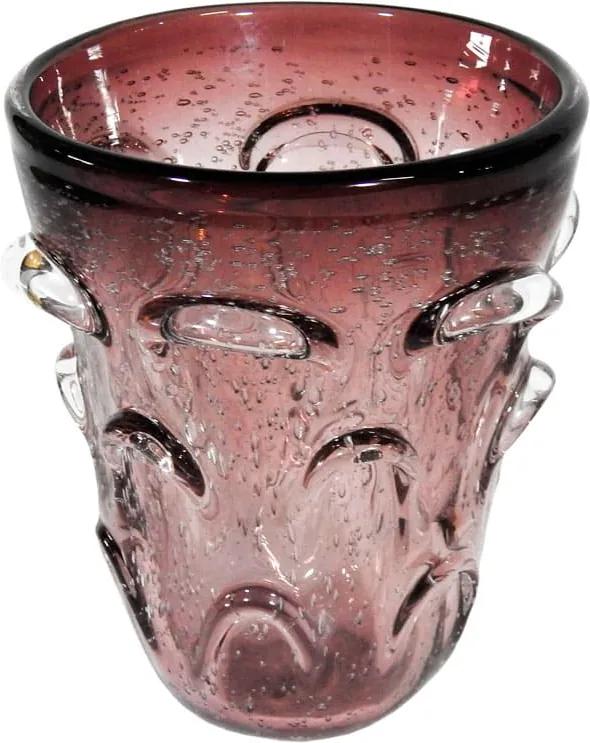 Vaso Decorativo em Murano Violeta - 16x14cm