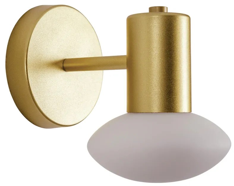 Arandela Sakai Ø12X18X15,5Cm 1Xg9 Vidro Disco Asteroide / Haste Fixa |... (ESC-V - Escovado, FOSCO)