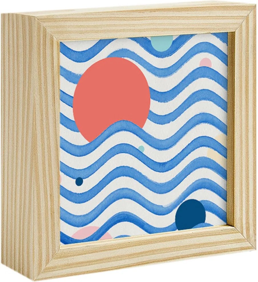 Quadro Decorativo Decohouse Moldura Art Azul