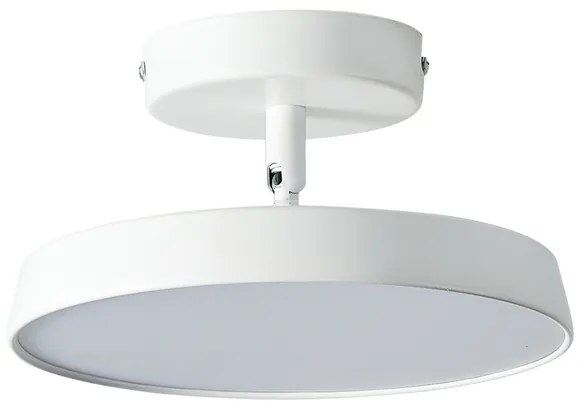 Plafon Led Sobrepor Redondo Metal Branco 9w