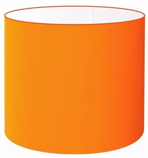 Cúpula abajur cilíndrica cp-7008 Ø20x25cm laranja