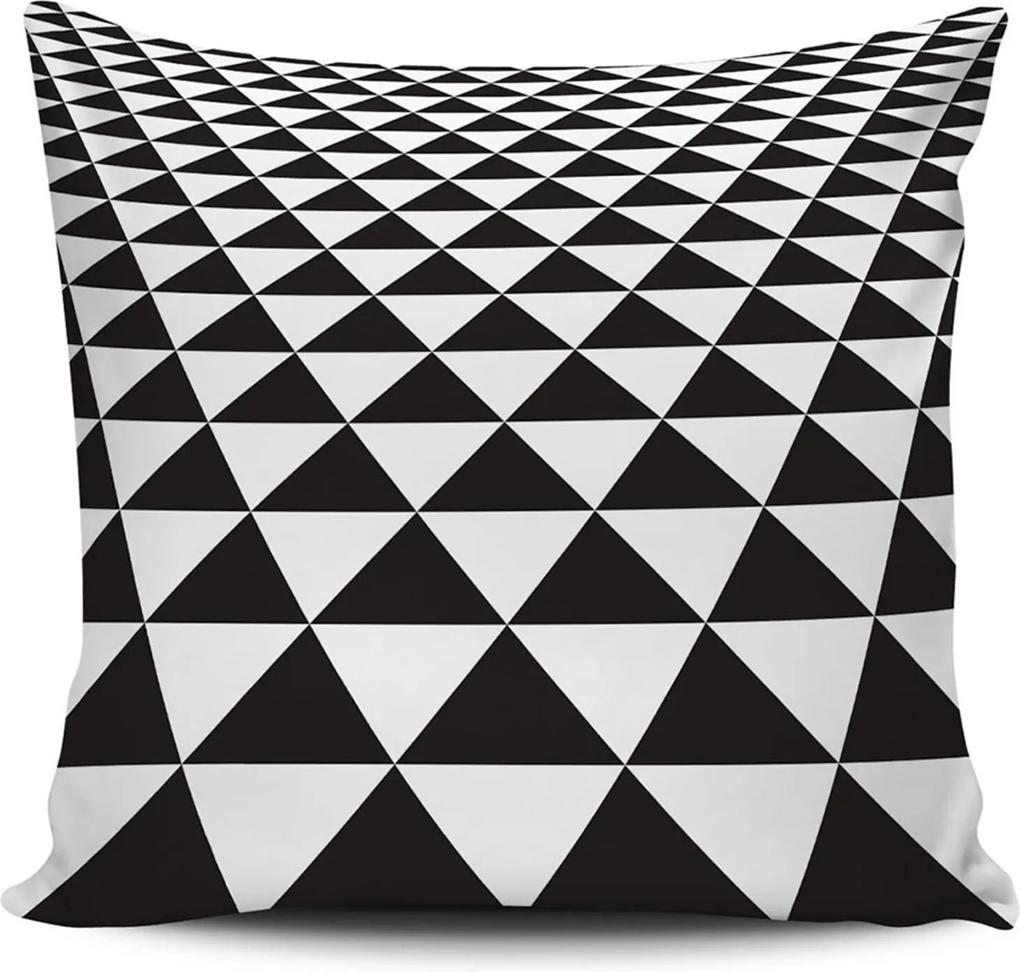 Almofada decorativa Geometrica Preto e Branco 45x45cm