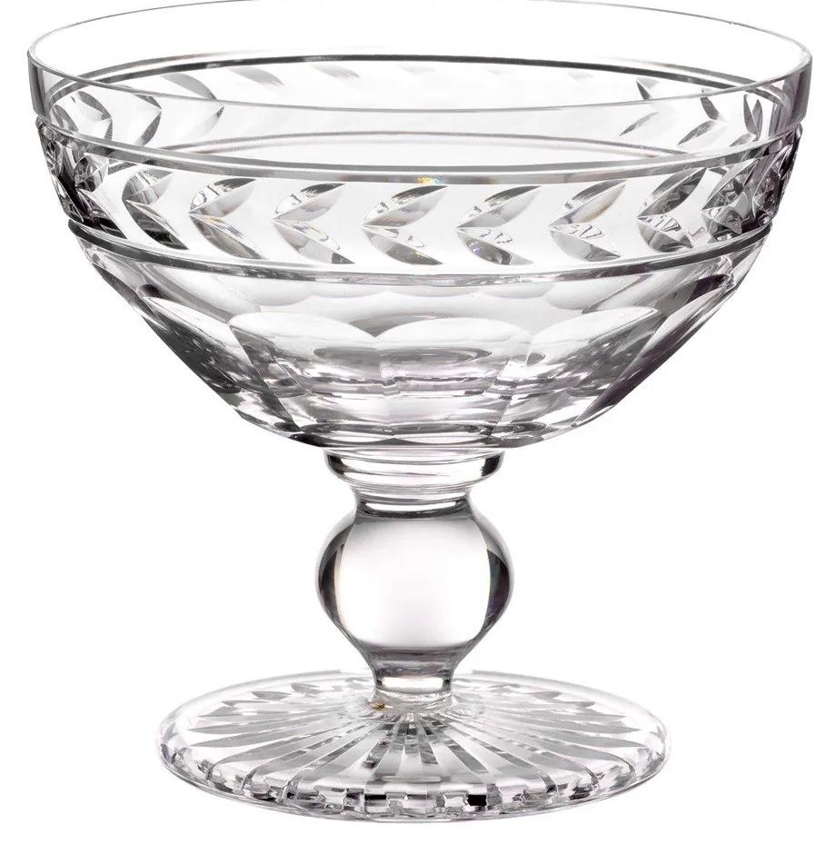 Taça de Sobremesa Cristal Lapidado G - Transparente - 23  Transparente - 23