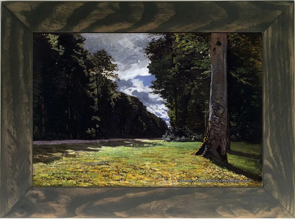 Quadro Decorativo A4 The Pave de Chailly in the Fontainbleau Forest - Claude Monet Cosi Dimora