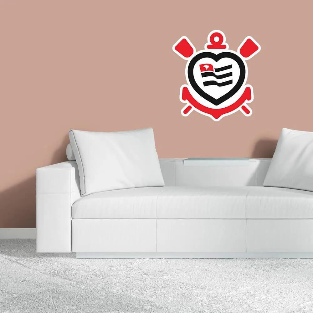 Corinthians - Adesivo de Parede Logo Coração