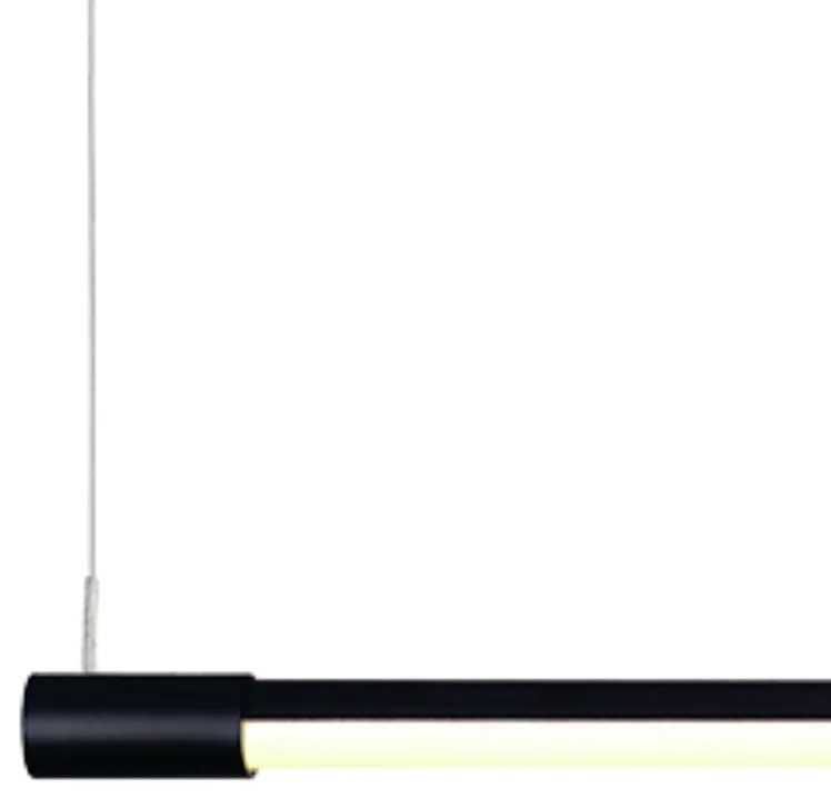 Pendente Tec 60X2,2Cm Led 12W 3000K Bivolt | Bella Iluminação Gd012Sb (Preto)