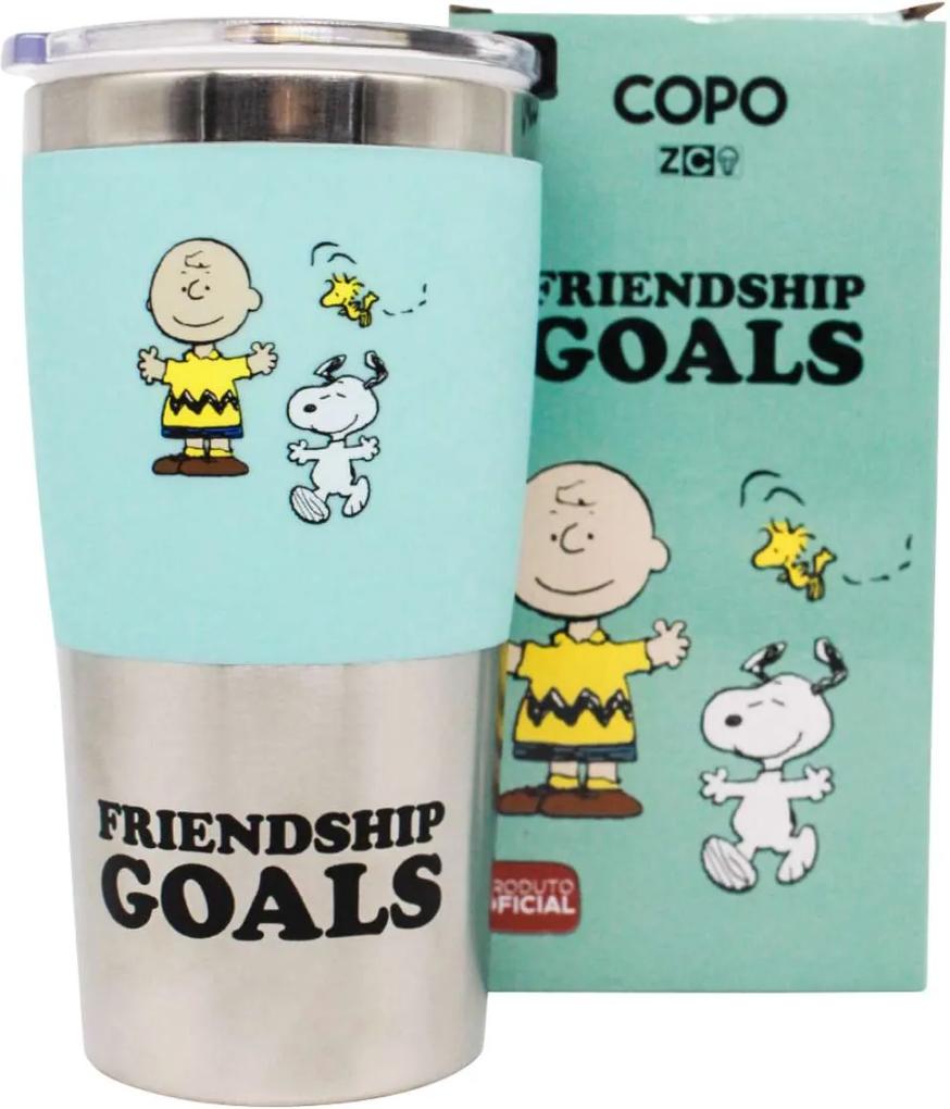Copo Viagem Snoopy Friendship Goals Charlie Brown Amizade
