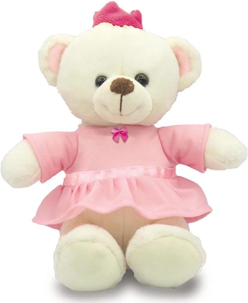 Urso de Pelúcia 30cm - Princesa Rosa - Unik Toys