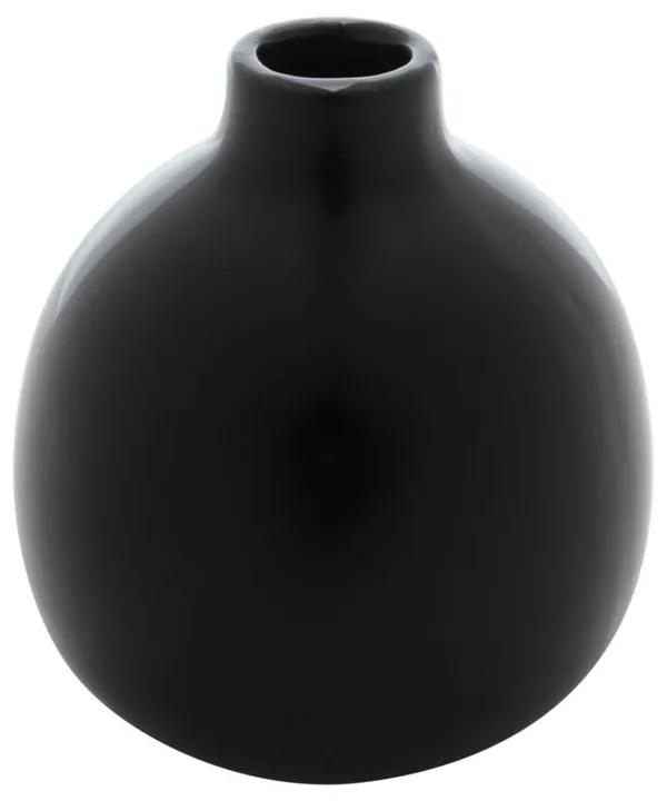 Vaso De Cerâmica Preto 9x10cm 60415 Royal