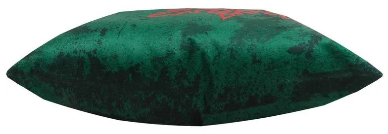 Capa de Almofada Natalina de Suede em Tons Verde 45x45cm - ANT-0105 - Somente Capa