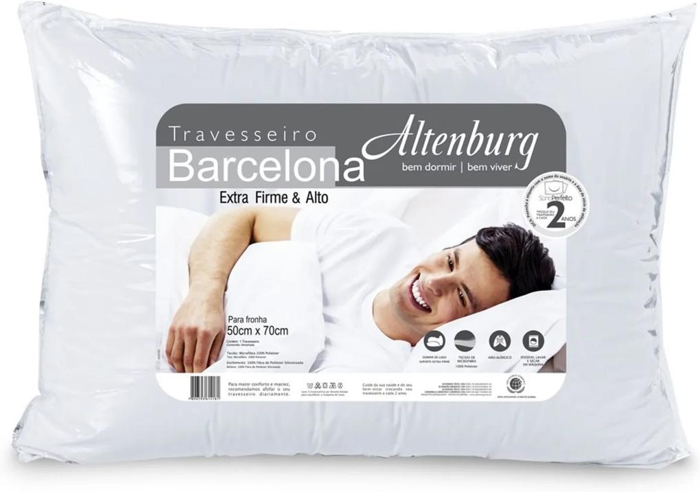 Travesseiro Barcelona Suporte Extra Firme Branco - 50Cm X 70Cm BRANCO