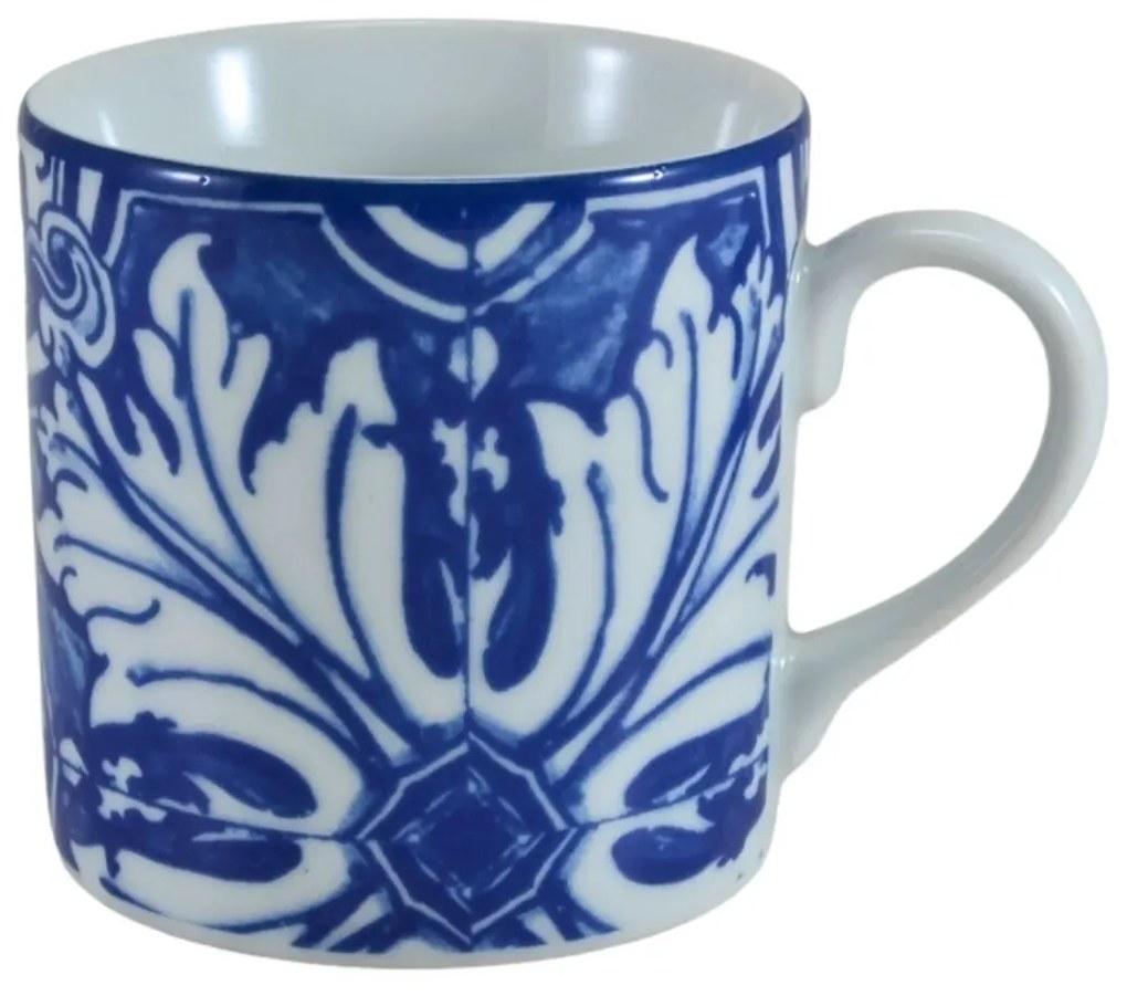 Caneca 350 Ml Porclena Schmidt - Dec. Azulejo 2257