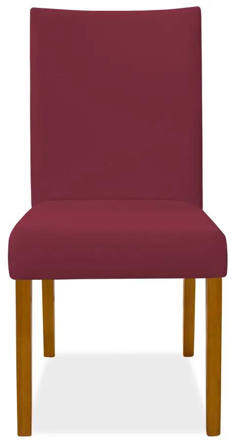 Kit 6 Cadeiras de Jantar Milan Veludo Vermelho