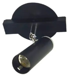 Spot Sobrepor Aluminio Preto 4w Tubo