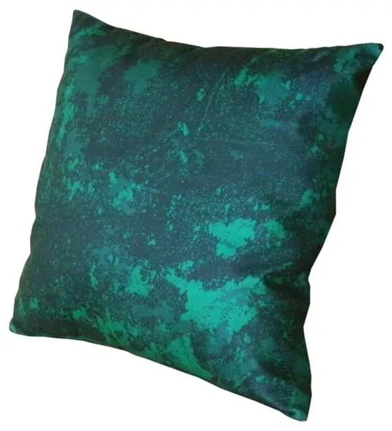 Capa de Almofada Ritz em Suede Tons Verde Marmorizado - ART-0116 - 45x45cm