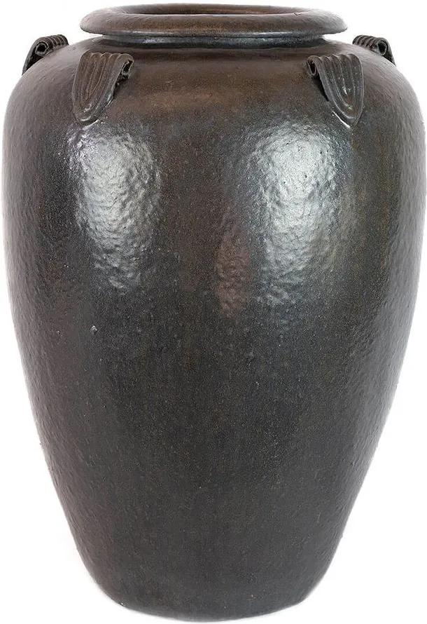 Vaso Vietnamita Cerâmica Importado Temple Jar Pequeno Lava D47cm x A65cm