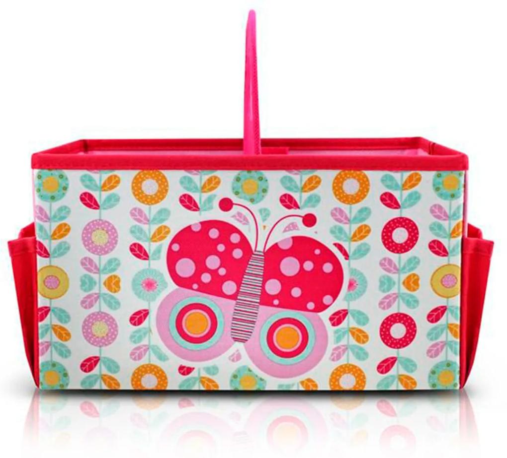 Caixa Organizadora de Brinquedos Infantil Jacki Design Dobrável Com Divisória