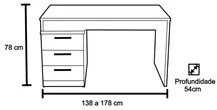 Mesa para Computador Notebook Desk Game DRX 5000 Preto - Móveis Leão