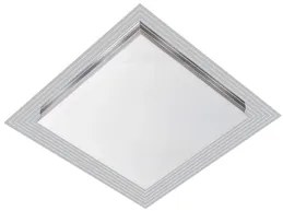 Plafon Led Embutir Quadrado Branco 16w Lisboa