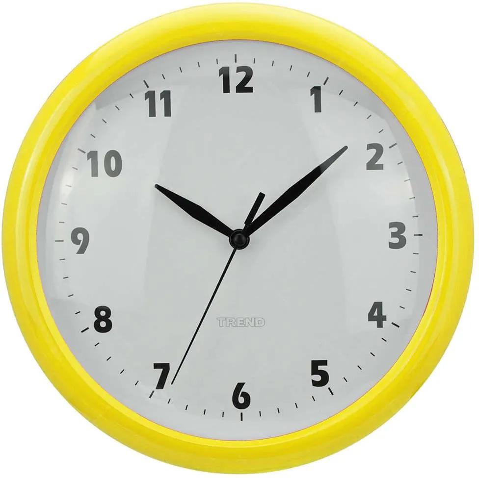 Relógio de Parede Fat Edges Amarelo - Urban - 24 cm