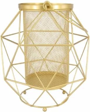 Lanterna Geométrica Dourada