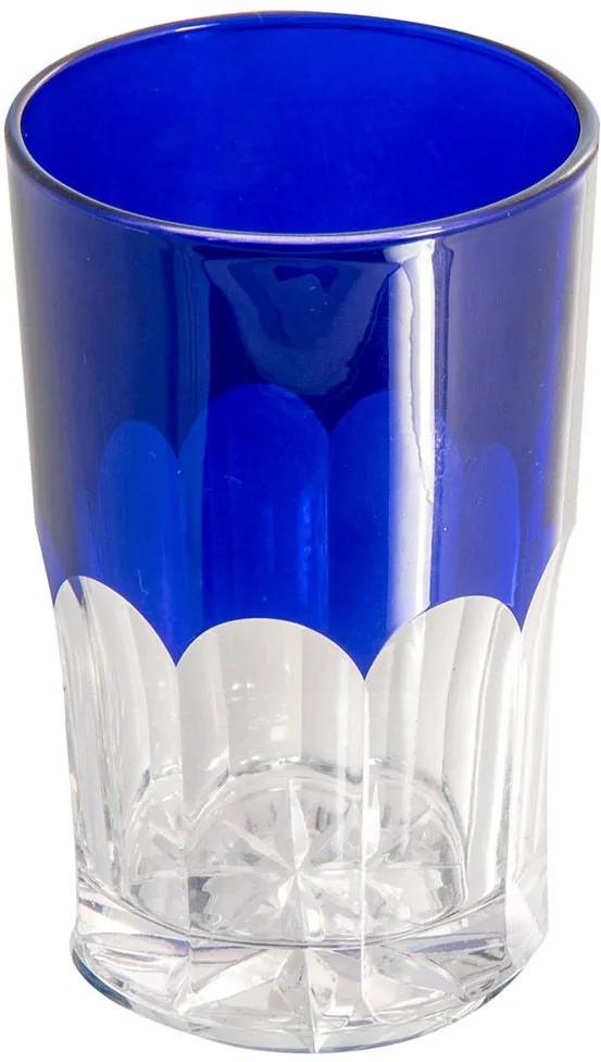 Copo de Cristal 150ml Azul Lodz