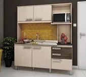 Cozinha Compacta B108 Fendi Moka Briz