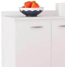 Balcão Cozinha Pia 120cm com Tampo Classic P11 Branco - Mpozenato