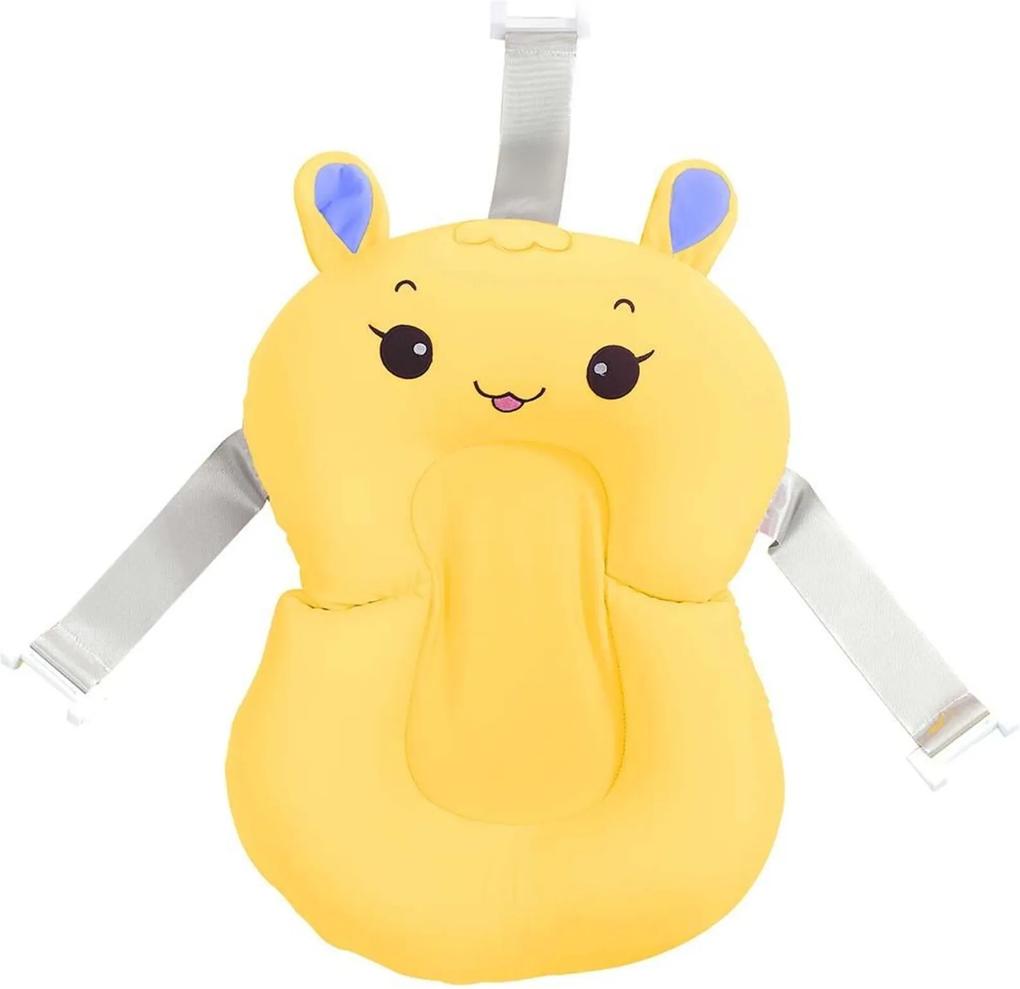 Almofada de Banho para Bebê Amarela