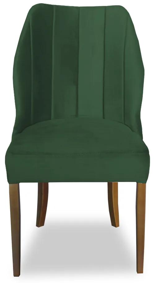Kit 4 Cadeiras De Jantar Safira Suede Verde Bandeira