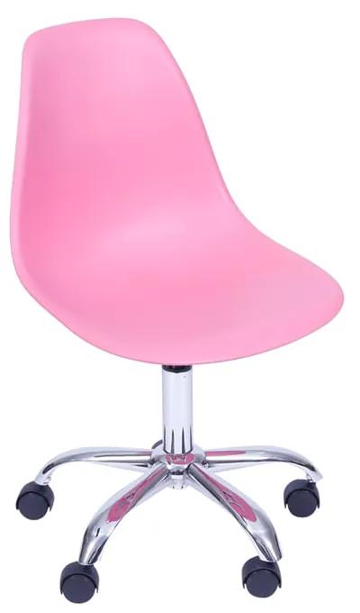 Cadeira de Escritório Eames Eiffel Giratória - Rosa