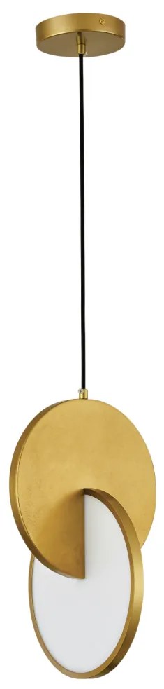 Pendente Signo Ø20X93Cm Led 9W 3000K Bivolt Champanhe - Usina Imports... (Champanhe)
