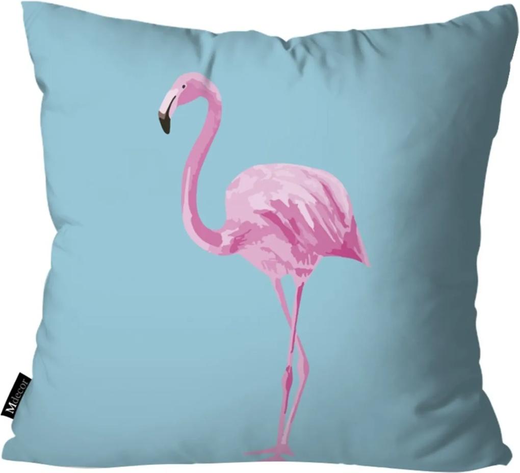 Almofada Mdecore Flamingo 35x35cm Azul