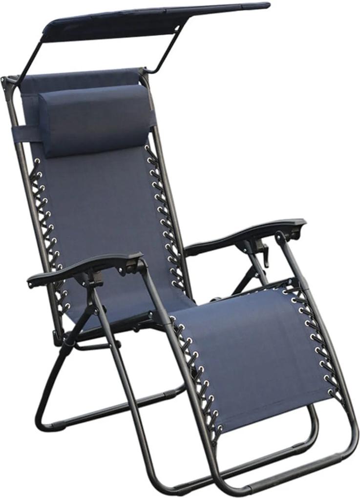 Cadeira Outdoor Equilibrium Tapa Sol Azul Marinho Rivatti