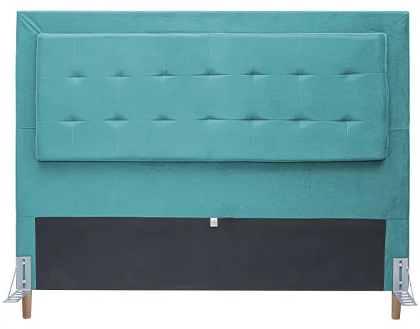 Cabeceira Cama Box King 195cm Paris Suede Turquesa - Sheep Estofados - Água