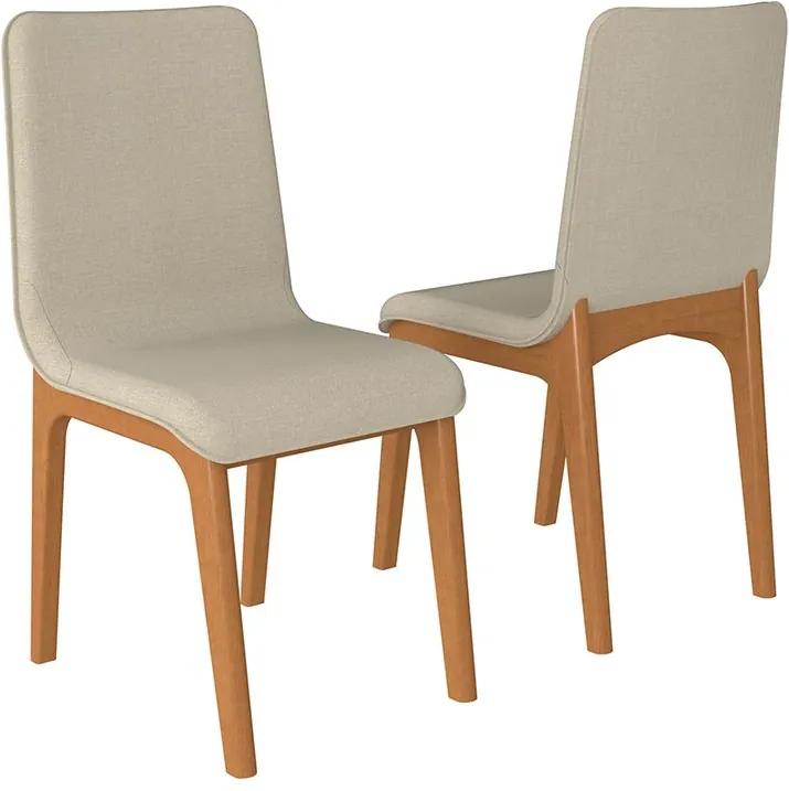 Conjunto 2 Cadeiras de Jantar Narvy - Wood Prime VM 34563