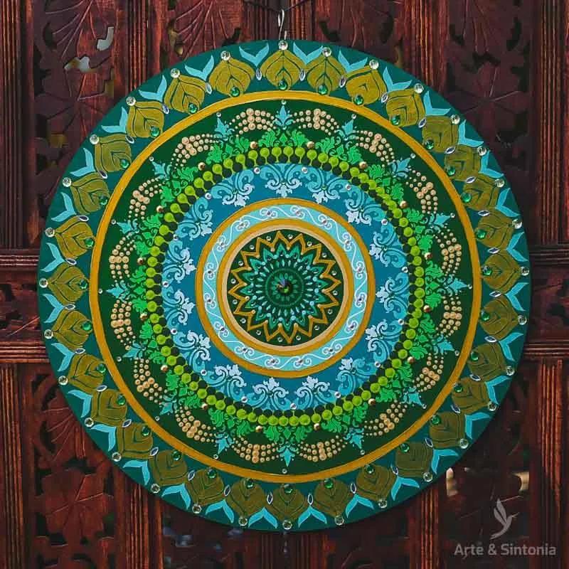 Mandala Verde 60cm | Chakra Cardíaco