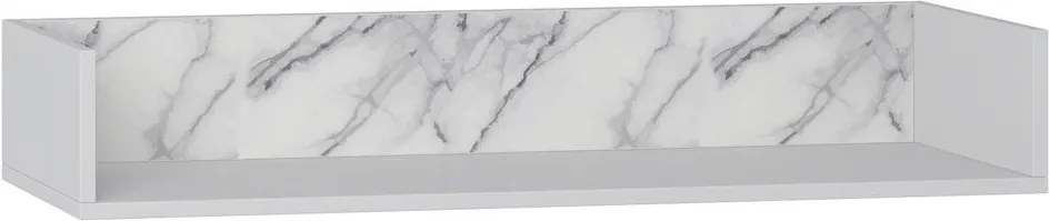 Prateleira Decorativa 92 cm 1004 Retro Branco/Carrara - Bentec