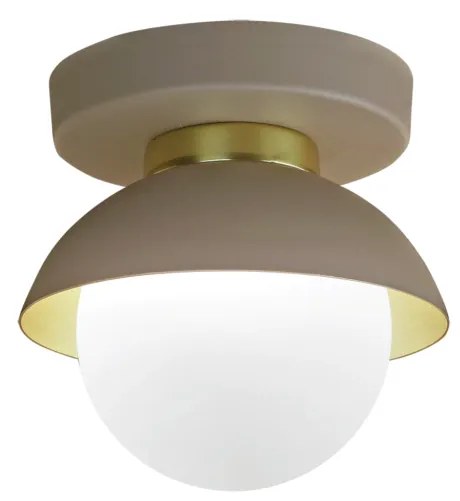 Arandela Bibelô Ø13X8,9Cm Globo Ø10Cm Fosco 1Xg9 Anel Distanciador Dou... (CB-M - Cobre Metálico, Igual Primeira Cor)