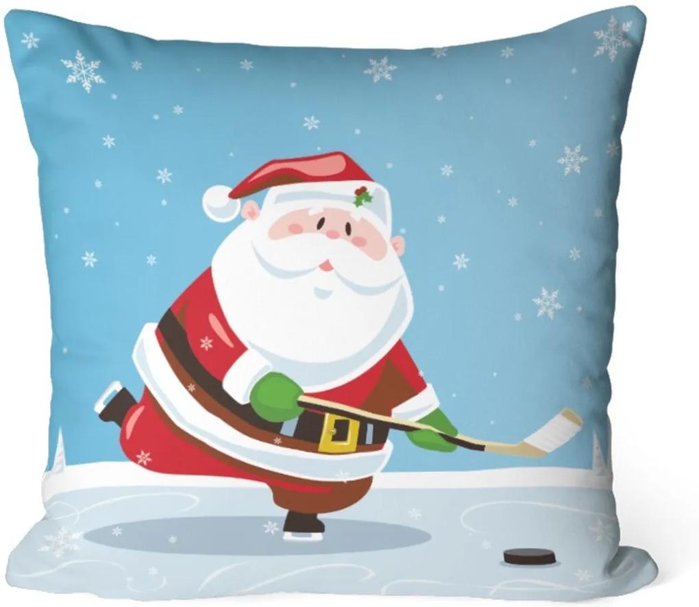 Capa de Almofada Love Decor Avulsa Decorativa Papai Noel Happy