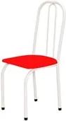 Cadeira Baixa 0.101 Assento Reto Branco/Vermelho - Marcheli