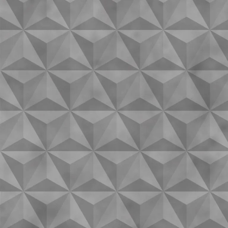Papel de Parede 3D Triangular Cimento Queimado