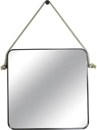 Espelho Quadrado Quadris cor Preto 45 cm (LARG) - 43547 Sun House