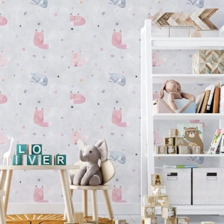 Papel Infantil Bichinhos Dcorando Quarto Menina