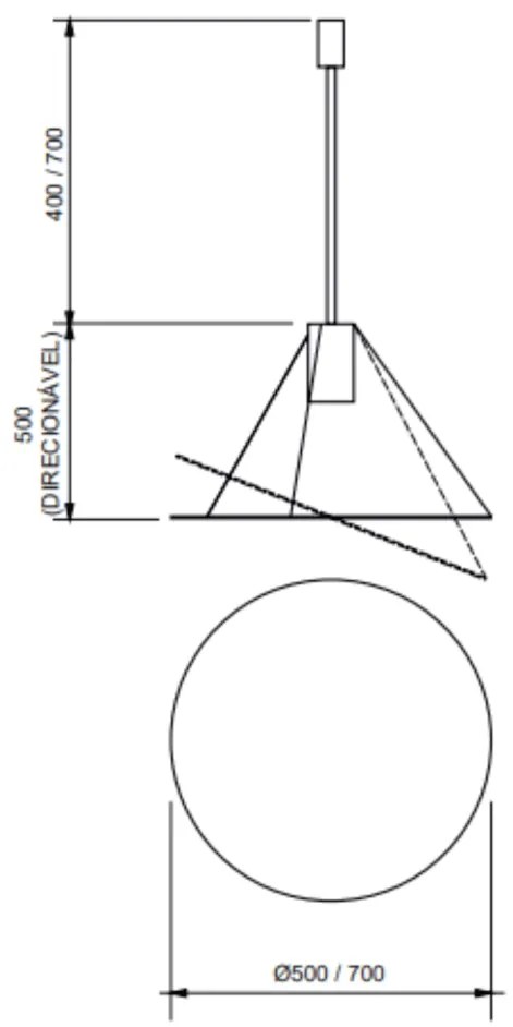 Pendente Ovni Ø70X50Cm 1Xmr16 Por Waldir Junior - Usina 51115/70 (ND-B - Nude Brilho)