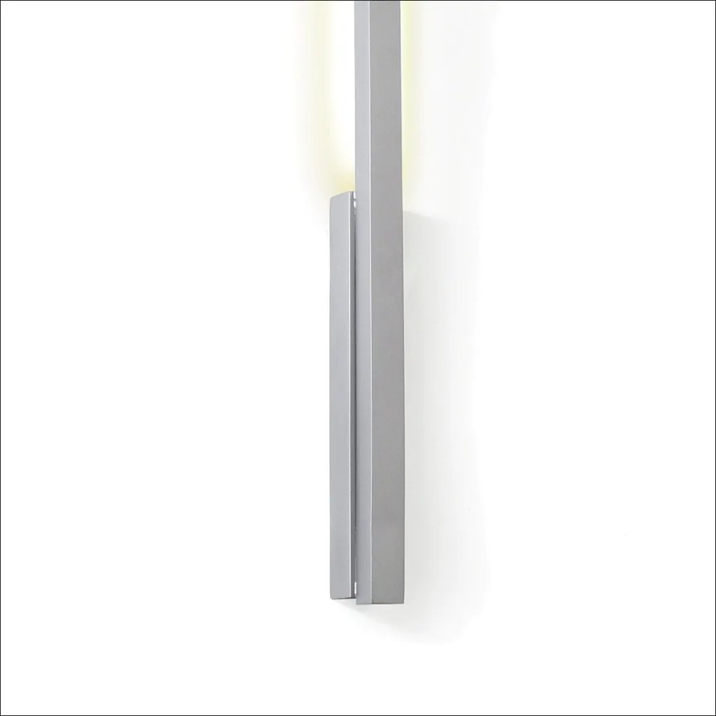 Arandela Corel Desalinhada 4,2X2,6X59,5Cm Fita Led Metal Alumínio - Ol... (GRAFITE, 220v)