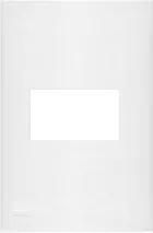 Placa 2X4 Iriel Impéria 1 Modulo Horizontal Branco